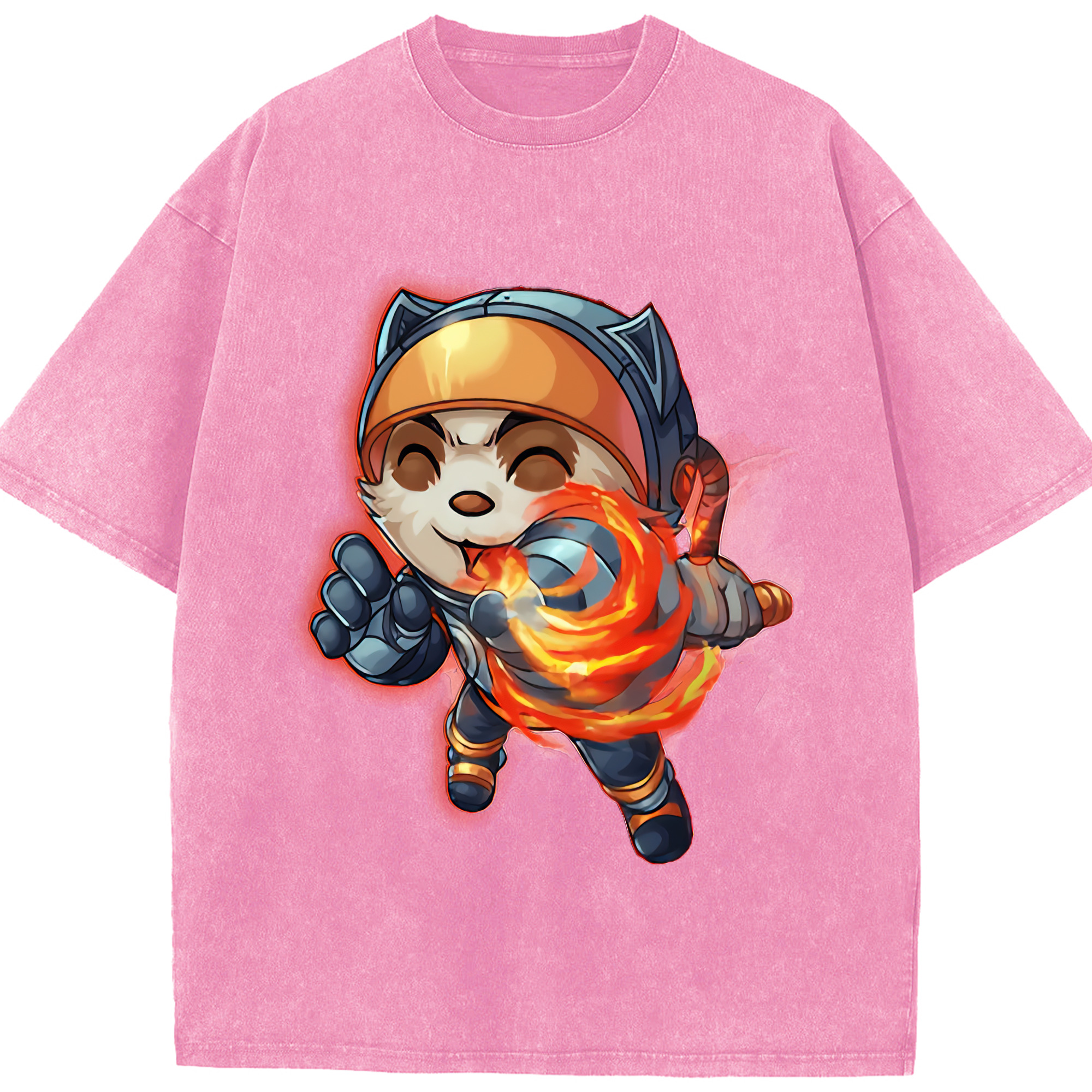 リーグ・オブ・レジェンド League of Legends LOL 綿100% ヴィンテージ風 半袖Tシャツ（フロントプリント）
